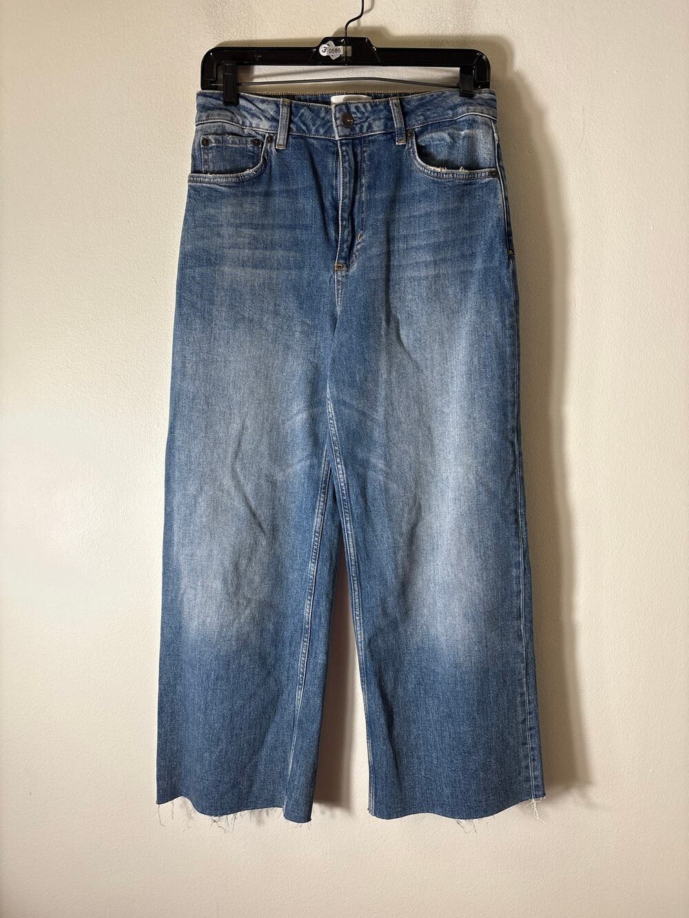 Rails The Getty Crop High Rise Wide Leg Denim Sz 28